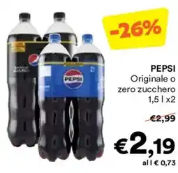 Unes PEPSI Originale o zero zucchero offerta