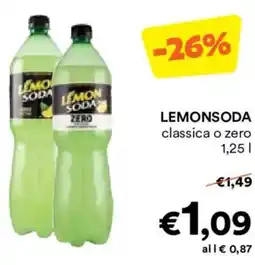 Unes LEMONSODA classica o zero offerta