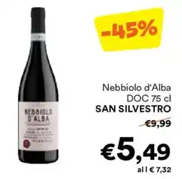 Unes Nebbiolo d'Alba DOC SAN SILVESTRO offerta