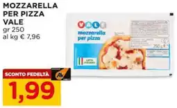 Alì Supermercati Mozzarella per pizza VALE offerta