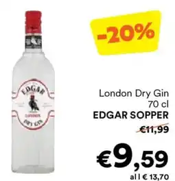 Unes London Dry Gin EDGAR SOPPER offerta