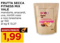 Alì Supermercati Frutta secca fitness mix VALE offerta