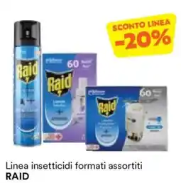Unes Linea insetticidi RAID offerta