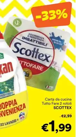 Unes Carta da cucina Tutto Fare 2 rotoli SCOTTEX offerta