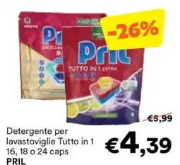 Unes Detergente per lavastoviglie Tutto in 1 PRIL offerta