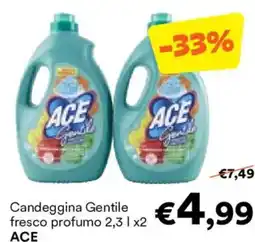 Unes Candeggina Gentile fresco profumo ACE offerta