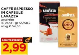 Alì Supermercati Caffè espresso in capsule LAVAZZA offerta