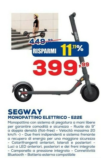 Euronics Monopattino offerta
