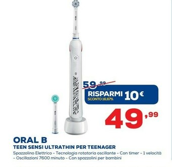 Euronics Spazzolino elettrico oral b offerta