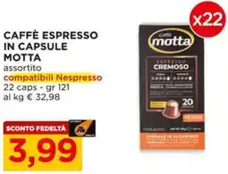 Alì Supermercati Caffè espresso in capsule MOTTA offerta