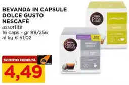Alì Supermercati Bevanda in capsule dolce gusto NESCAFÈ offerta