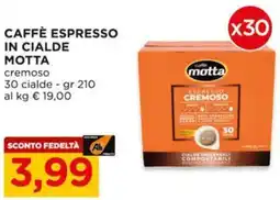 Alì Supermercati Caffè espresso in cialde MOTTA offerta