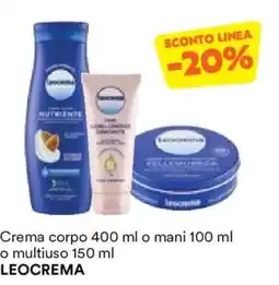 Unes Crema corpo o mani o multiuso LEOCREMA offerta