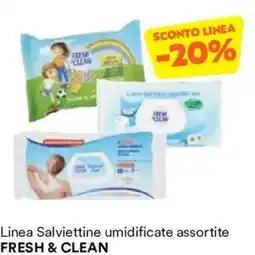 Unes Linea Salviettine umidificate FRESH & CLEAN offerta