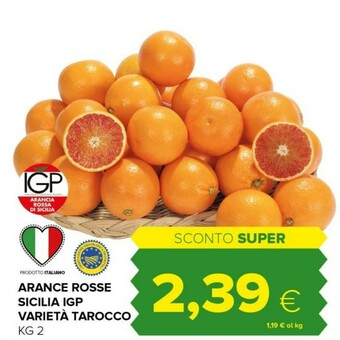 Tigre Arance rosse sicilia igp offerta