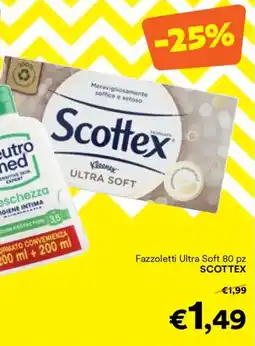 Unes Fazzoletti Ultra Soft SCOTTEX offerta