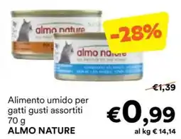 Unes Alimento umido per gatti ALMO NATURE offerta