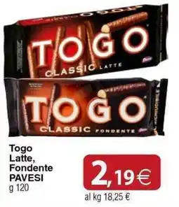 Docks Cash&Carry Togo Latte, Fondente PAVESI offerta