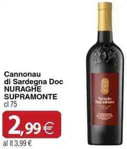Docks Cash&Carry Cannonau di Sardegna Doc NURAGHE SUPRAMONTE offerta