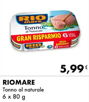 Iper Tosano RIOMARE Tonno al naturale offerta