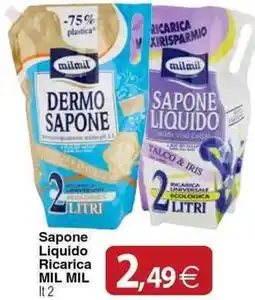 Docks Cash&Carry Sapone Liquido Ricarica MIL MIL offerta