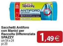 Docks Cash&Carry Sacchetti Antiforo con Manici per Raccolta Differenziata SPAZZY offerta