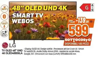 LG TV OLED 48" UHD 4K OLED48B56LA