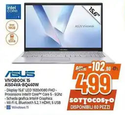 Expert ASUS VIVOBOOK 15 A1504VA-BQ460W offerta