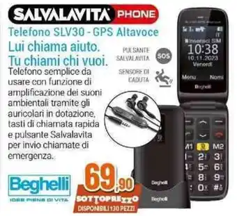 Beghelli Telefono SLV30 - GPS Altavoce