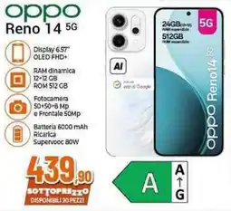 Expert oppo Reno 14 5G offerta