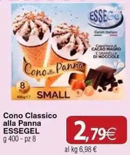 Docks Cash&Carry Cono Classico alla Panna ESSEGEL offerta