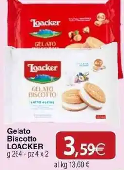 Docks Cash&Carry Gelato Biscotto LOACKER offerta