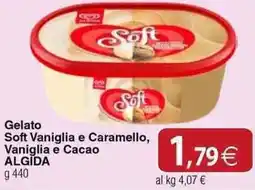 Docks Cash&Carry Gelato Soft Vaniglia e Caramello, Vaniglia e Cacao ALGIDA offerta