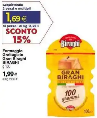 Docks Cash&Carry Formaggio Grattugiato Gran Biraghi BIRAGHI offerta