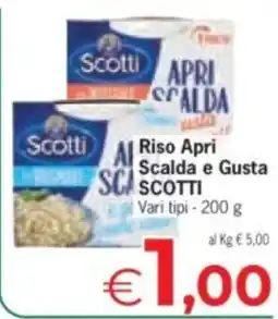 Despar Riso Apri Scalda e Gusta SCOTTI offerta