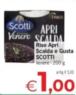 Despar Riso Apri Scalda e Gusta SCOTTI offerta