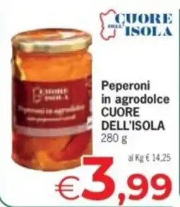 Despar Peperoni in agrodolce CUORE DELL'ISOLA offerta