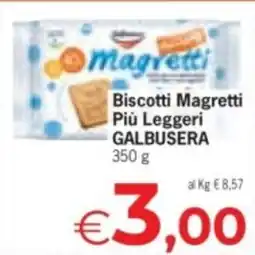 Despar Biscotti Magretti Più Leggeri GALBUSERA offerta