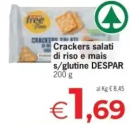 Despar Crackers salati di riso e mais s/glutine DESPAR offerta