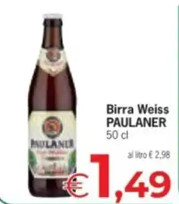 Despar Birra Weiss PAULANER offerta