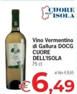 Despar Vino Vermentino di Gallura DOCG CUORE DELL'ISOLA offerta