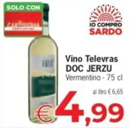 Despar Vino Televras DOC JERZU offerta