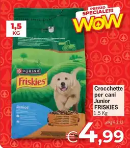 Despar Crocchette per cani Junior FRISKIES offerta