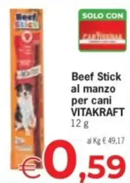 Despar Beef Stick al manzo per cani VITAKRAFT offerta