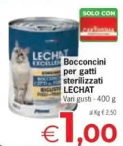 Despar Bocconcini per gatti sterilizzati LECHAT offerta