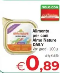Despar Alimento per cani Almo Nature DAILY offerta