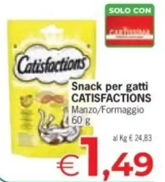 Despar Snack per gatti CATISFACTIONS offerta