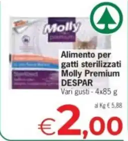 Despar Alimento per gatti sterilizzati Molly Premium DESPAR offerta