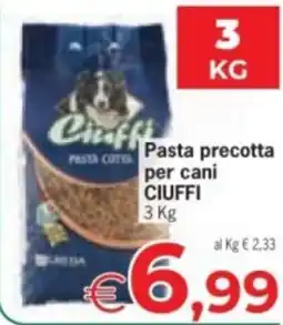 Despar Pasta precotta per cani CIUFFI offerta