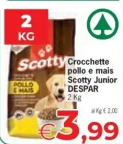Despar Scotty Crocchette pollo e mais Scotty Junior DESPAR offerta